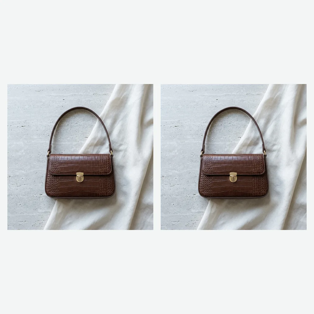 Croc-Embossed Mini Shoulder Bag
