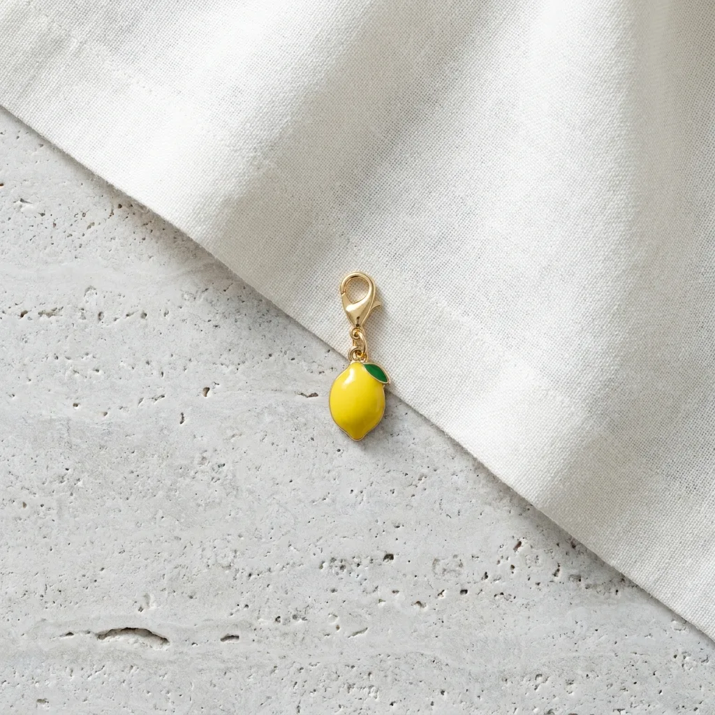 Enamel Zip Charm