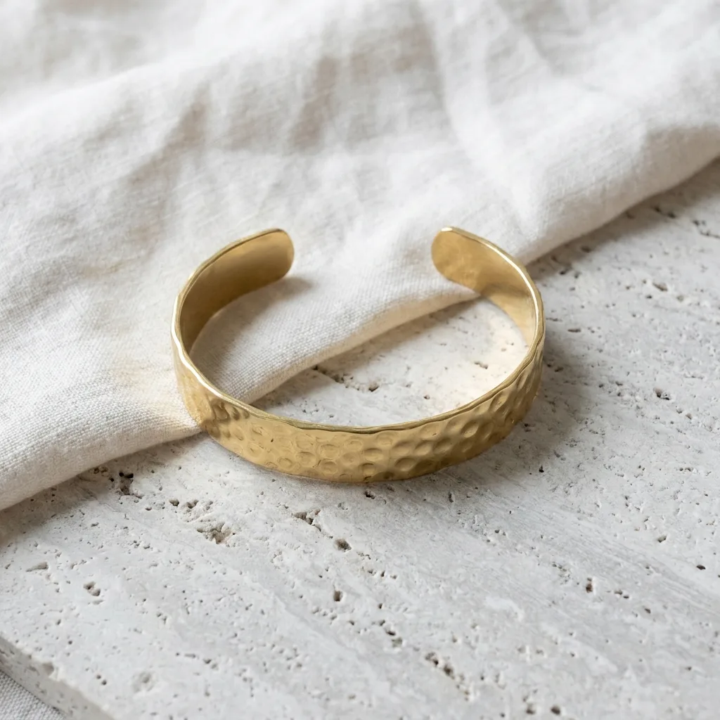 Hammered Open Cuff