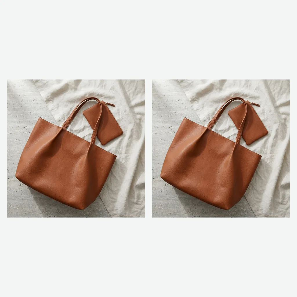 Large Vegan Leather Tote