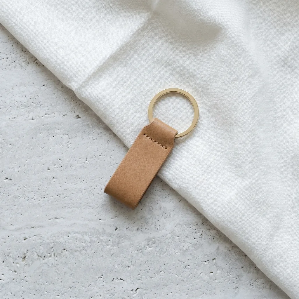 Leather Tab Keyring