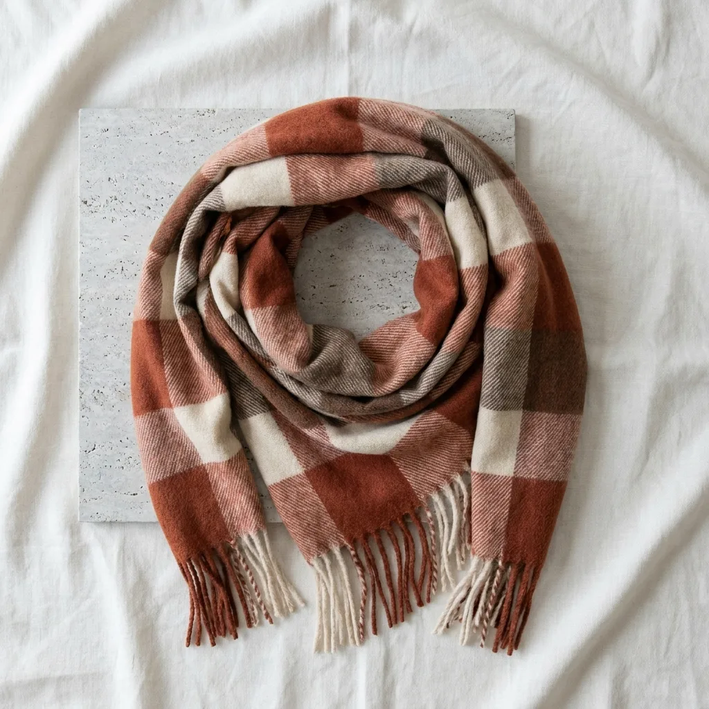 Plaid Blanket Scarf