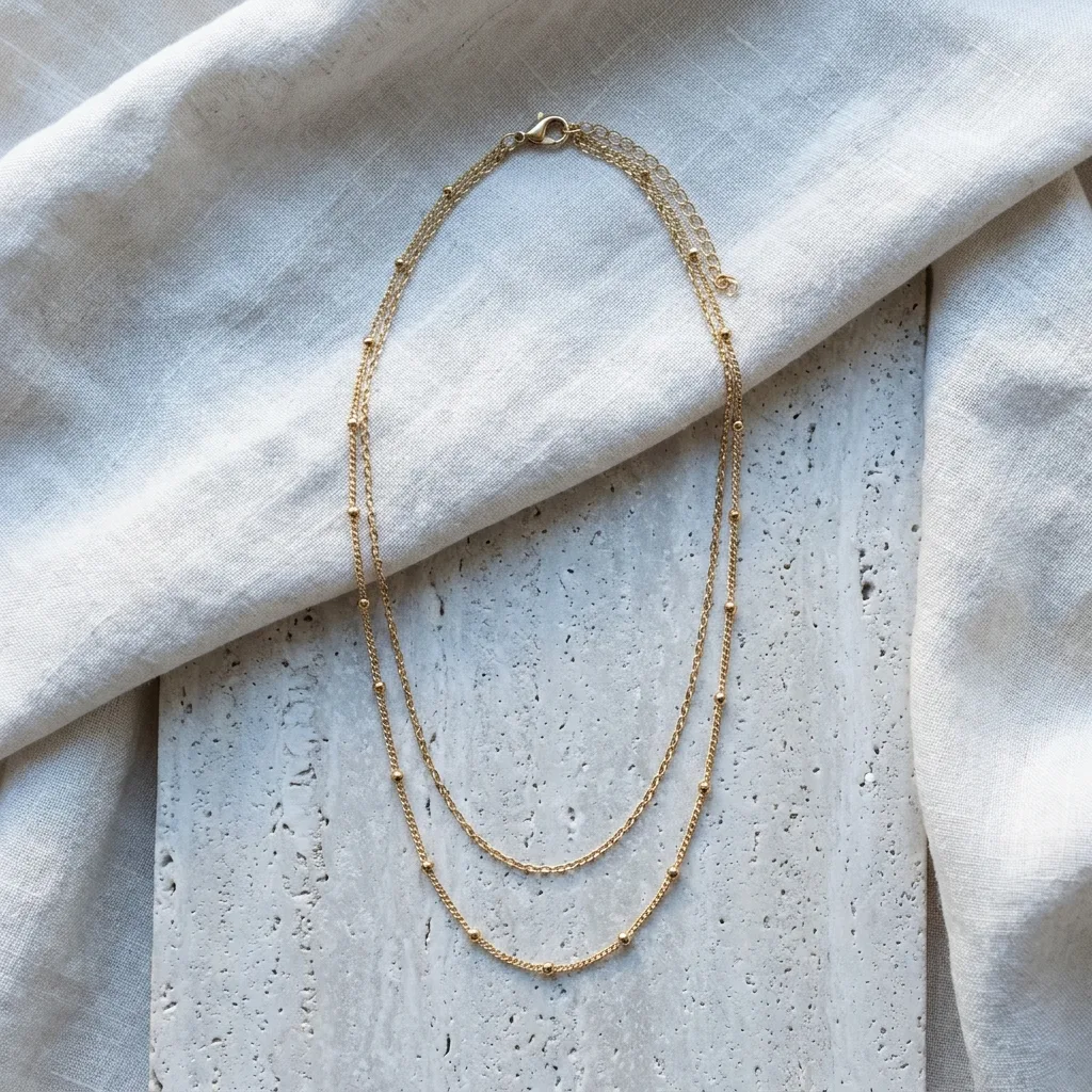Satellite Chain Layered Necklace