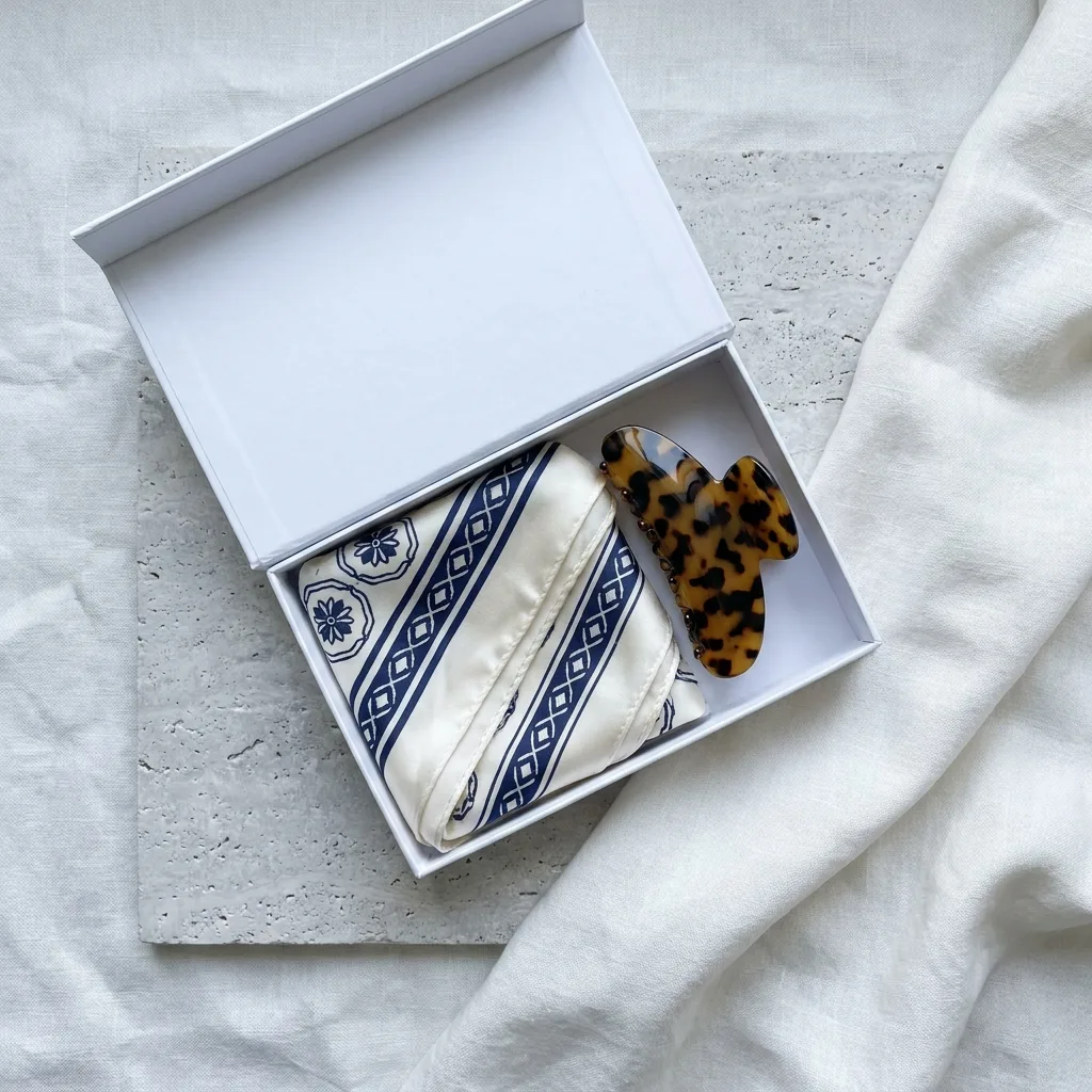 Scarf & Claw Clip Gift Set