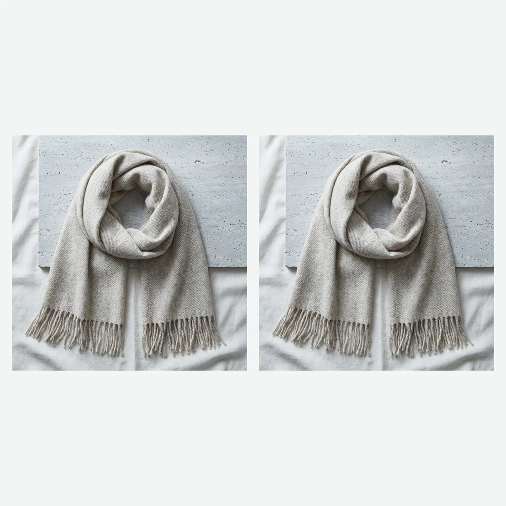 Wool-Blend Cape Wrap