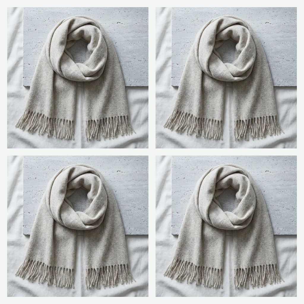 Wool-Blend Cape Wrap